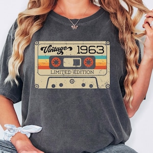 Comfort Colors® 62nd Birthday Shirt,Vintage 1963 Shirt,62nd Birthday Gift For Women,62nd Birthday Gift For Men,62nd Birthday Best Friend, 62
