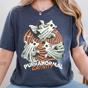 Funny Halloween Cat Shirts, Purranormal Cativity Tee, Black Cat Shirt, Cat Murder Halloween Shirt, Funny Halloween T-Shirt, Black Cats Shirt