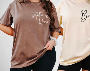 Comfort Colors Bridesmaid Shirt: Custom Wedding Party Tee