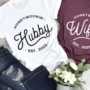 Wifey Hubby Honeymoon Shirts: Matching Newlywed Tees
