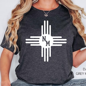 New Mexico Shirt, New Mexico Flag Shirt, State Flag Shirt, New Mexico Zia Shirt, New Mexico Gift, New Mexico Art Shirt, Southwestern Shirt