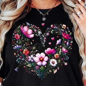 Vintage Botanical Shirt, Flower Shirt, Wildflower Shirt, Gardening, Pressed Flowers Tshirt, Boho Wildflowers Shirt, Cottagecore Floral Shirt