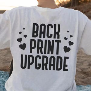 Back Print Fee, Back Side Fee