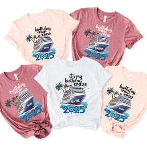 It&#39;s My Birthday Cruise Shirt,Birthday Cruise Crew Shirts,Birthday Cruise 2025,Bday Cruise Party Shirts,Womens Birthday,Family Cruise Bday