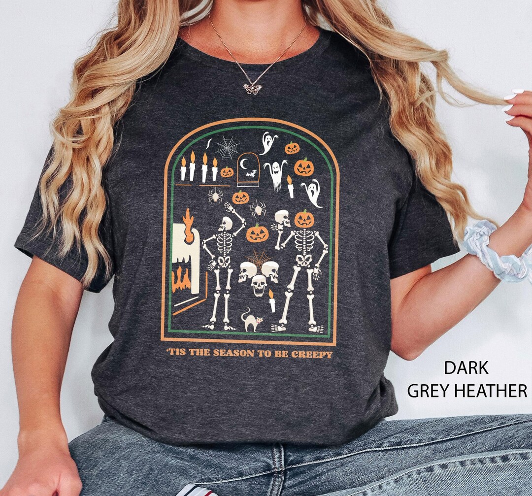 Tis the Season to Be Creepy, Dead Inside Halloween Shirt, Black ...
