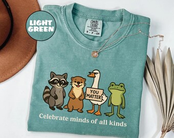 Comfort Colors® Celebrate Minds of All Kinds, SPED Teacher Shirt, Empathy Kindness Equality, Neurodiversity Tee, Inclusion Advocate Shirt