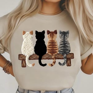 Comfort Colors® Latch Hook Yarn Crochet Cats Shirt, Cat Mom Shirt, Cute Cat Lover T-Shirts, Cat Lover Gifts, Funny Cat Shirt, Cat Sweatshirt