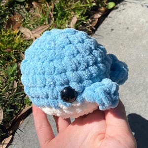 Crocheted Whale | Cute Handheld Whale Plush