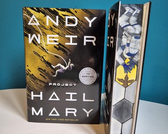 Project Hail Mary - Andy Weir with Handpainted edges