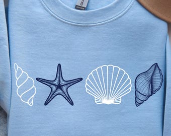 SeaShell Shirt PNG SVG, Beach Png, Seashell png, Ocean Lover Gift, Summer Shirt Png, Summer Vibes Png, SeaShell T-Shirt, Beach Summer Shirt.