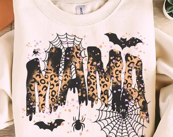 Halloween Mama PNG SVG, Mama Leopard Halloween Png, Spooky Mama PNG, Funny Halloween mama shirt, Gift for Mom Halloween Png Shirt, fall mama