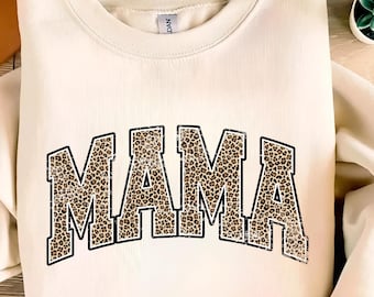 Leopard Mama PNG, Retro Mama Png, Mama Shirt Design, Mothers Day Png, Leopard Print Mama Svg, Mama Sublimation Designs, Varsity Mama Png.