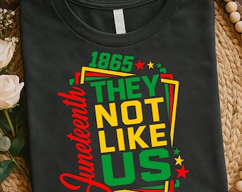 They Not Like Us Svg Png, Juneteenth Svg Png, Afro Juneteenth, Independence Day Shirt Design, Sublimation, Cut File For Cricut, Digital File