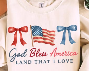 God Bless America Png, Coquette Fourth Of July png, America png, Patriotic Coquette png, Patriotic, Bows Png, Preppy USA png, Memorial Day.