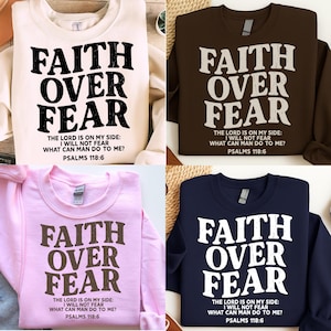 Faith Over Fear Christian PNG SVG Bundle, Religious Sublimation, Bible Verse Design,  Jesus love religious trendy Christian mom design.