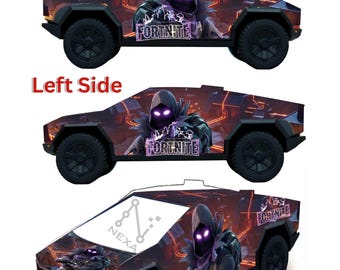 Gamer Cyber Truck Gift Box, 3D Gaming Party Favor, Battle Royale Birthday Decor, Printable Vehicle Template, 8.5x11 & 13x19 Sizes