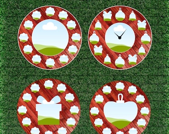 Christmas Photo Frame Canva Templates • Holiday Ornament DIY (Digital Download)