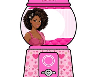 Sjabloon bewerkbare kauwgomballenmachine traktatiedoos, gunst voor gamingfeest, verjaardagsdoos voor kinderen (digitale download)