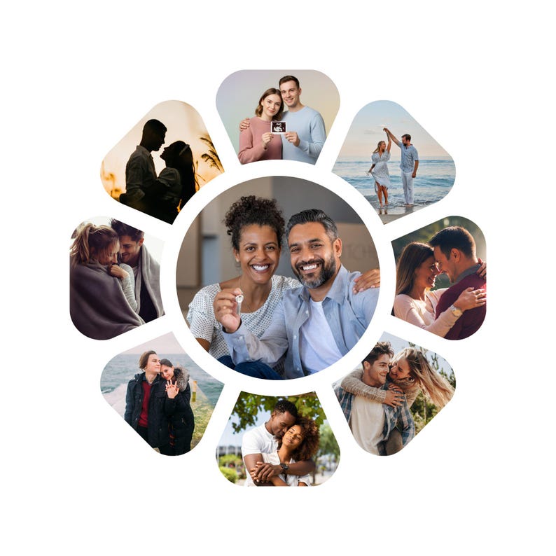 Retro Reel Photo Collage Template | Family Memory Canva Layout (digital ...