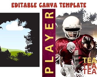 Grunge Brush Stroke Canva Frames | Distressed Photo Masks (PDF)