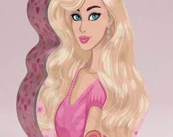 Plantilla para caja de muñeca de 13x19, SVG de regalo con forma de muñeca, embalaje 3D (descarga digital)