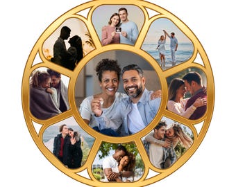 Sjabloon fotocollage retro haspel | Canva-indeling gezinsgeheugen (digitale download)