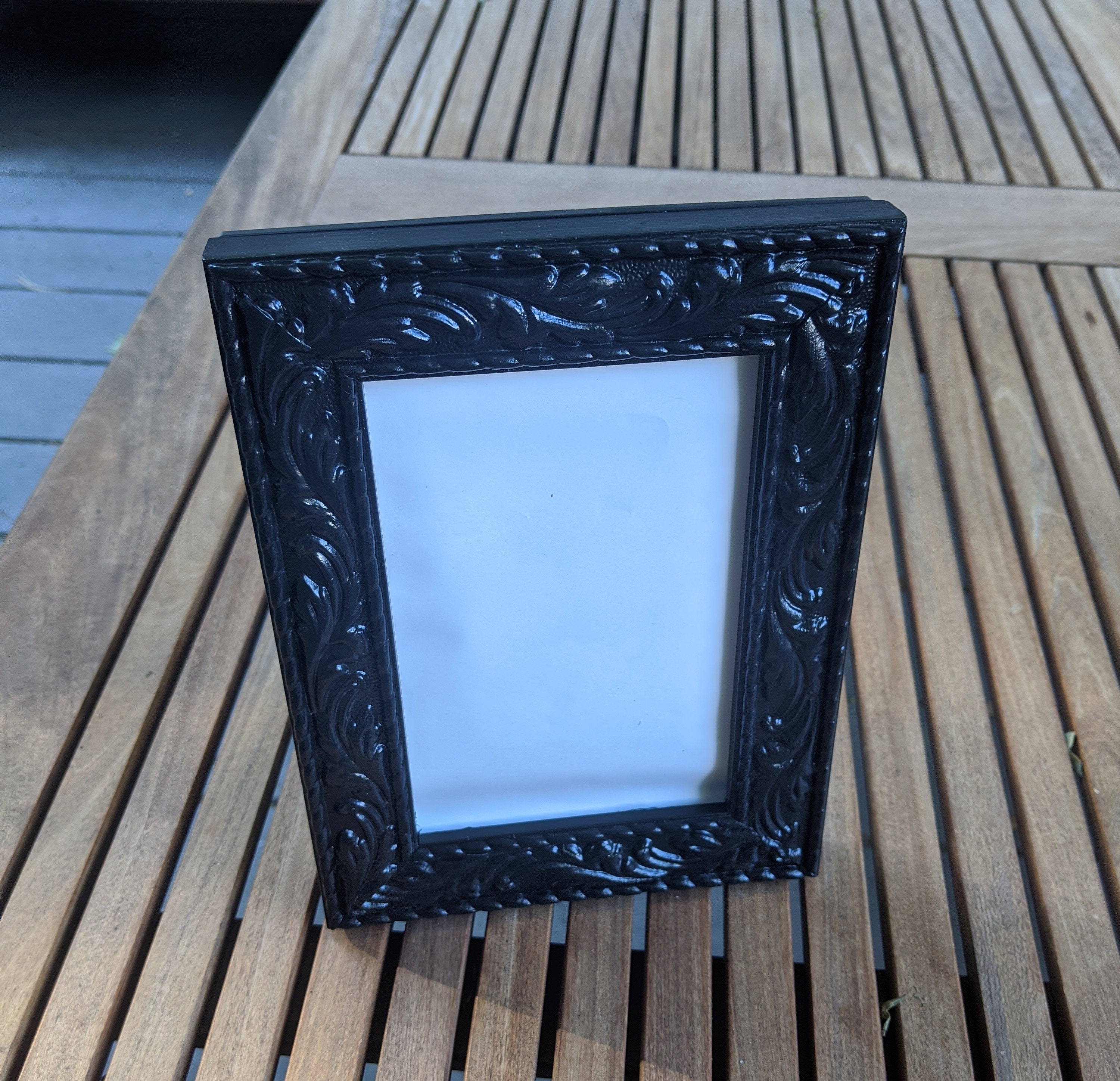 Black gothic picture frames 3.5x5 and 4x6 Etsy