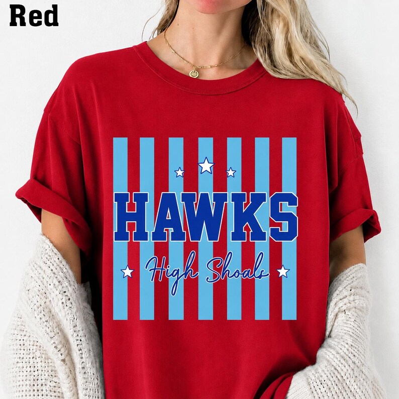 Comfort Colors© Custom Mascot Striped Shirt, School Spirit Shirt, Back To School Tee, Custom Mascot Shirt, Test Day Shirt, School Spirit Tee image 10