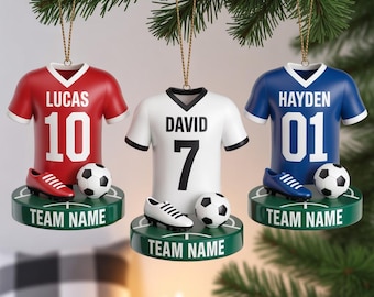 Décoration de football personnalisée, Cadeau pour joueur de football, Décoration de ballon de football en acrylique, Souvenir d'équipe de football avec nom personnalisé, Cadeau d'entraîneur, Décoration de sport