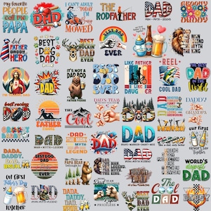 60+ Father's Day Png, Dad Bundle Png, Best Dad Ever Png, Dad Quote Png Bundle, Grandpa Png, Gift For Dad, Sublimate Designs Download