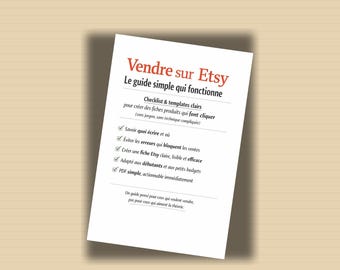 Verkaufen auf Etsy – Checkliste und Vorlagen für die Erstellung übersichtlicher Produktangebote (PDF)