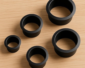 Pack of 5 STL Cable Grommets 20 25 30 35 40 mm 3D Printed Model Hole Cover for Desk