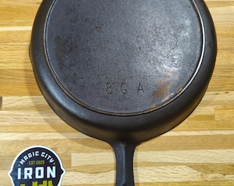 Birmingham Stove and Range No. 8 “GA” Red Mountain/Early Century Cast Iron Skillet