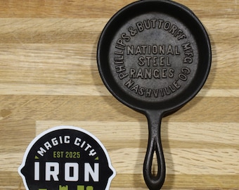 Nashville, TN Cast Iron Advertising Skillet - Phillips & Buttorff