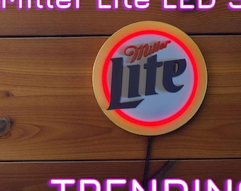 Miller Lite, Man Cave, Neon LED Sign