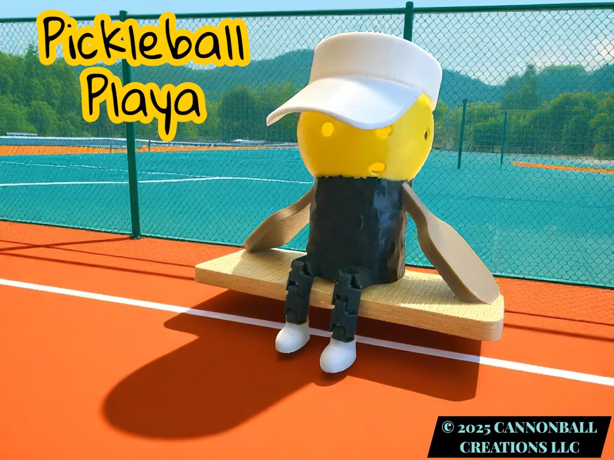 Pickleball Playa Desktop Buddy Figure