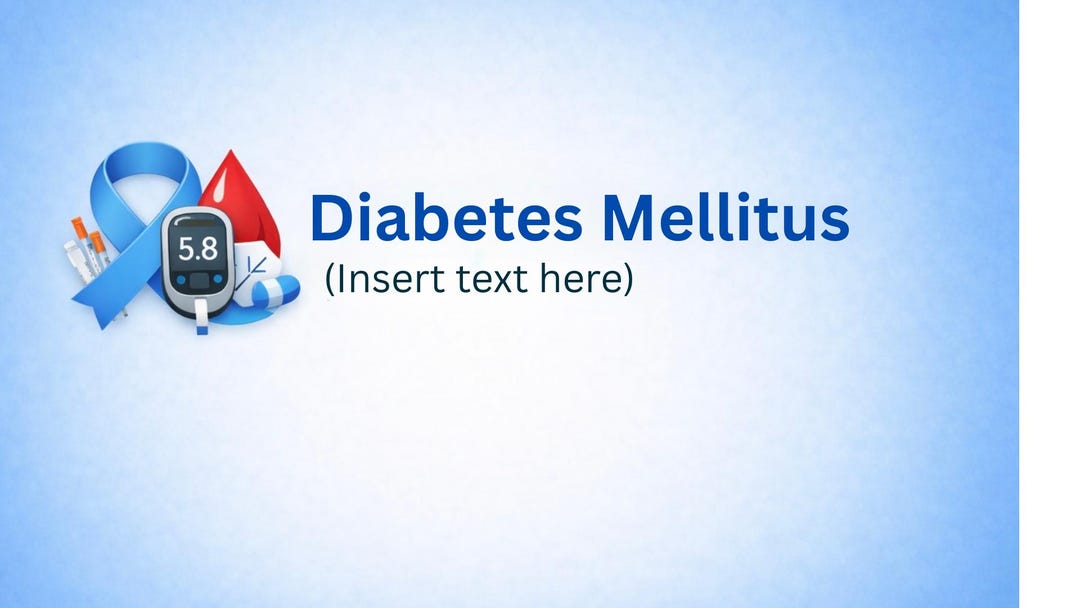 Editable Diabetes Nursing Presentation Template (canva) - Etsy