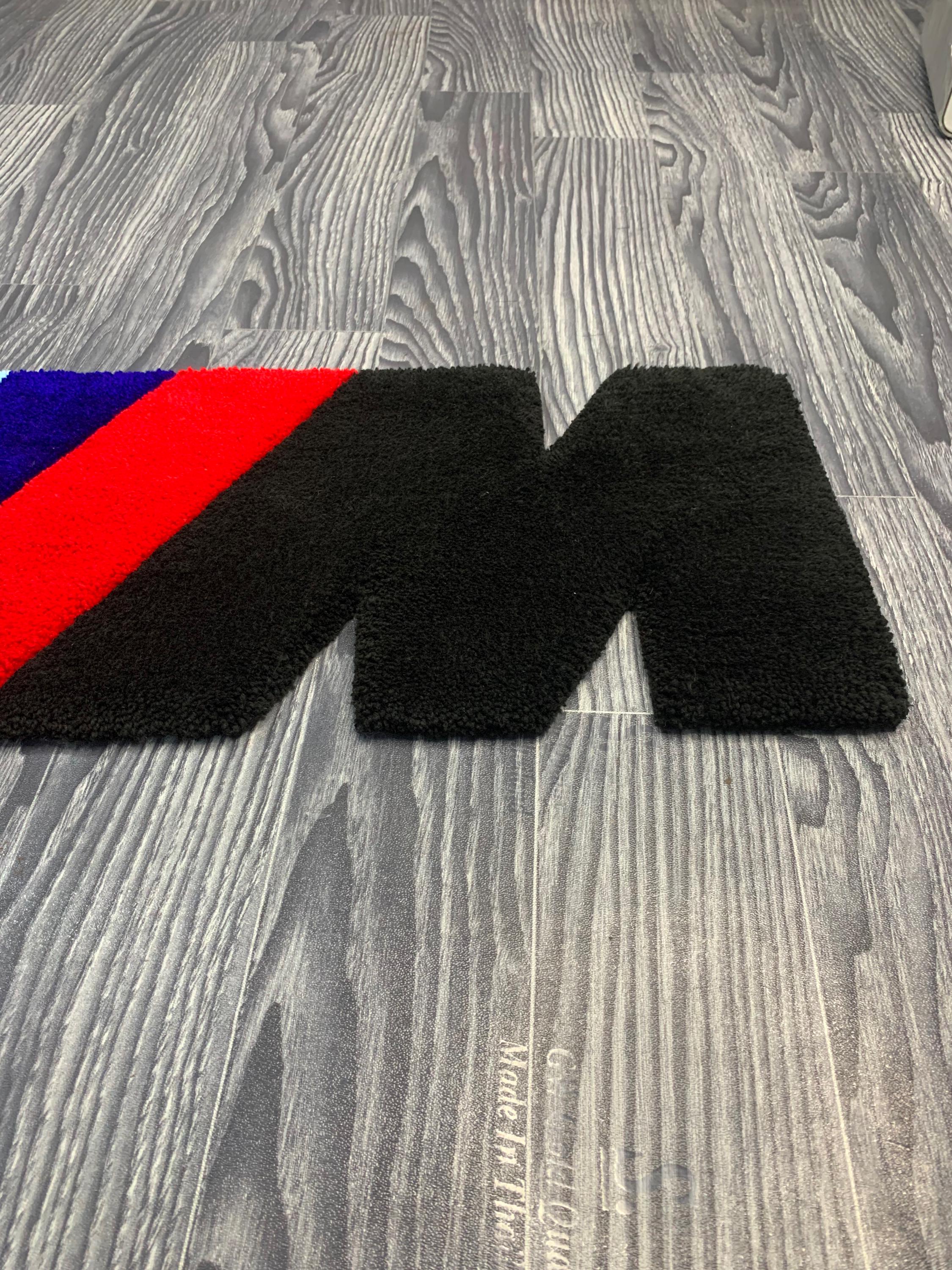 BMW M Logo Tufted Rug | Handmade Rug | BMW M Carpet | Rugs for Living ...