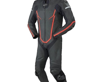 Custom Motorcycle Racing Suit | Personalized Leather Race Suit | Add Name & Logo | Handmade Biker Gear | CE Armored Moto Suit | Riding Suit