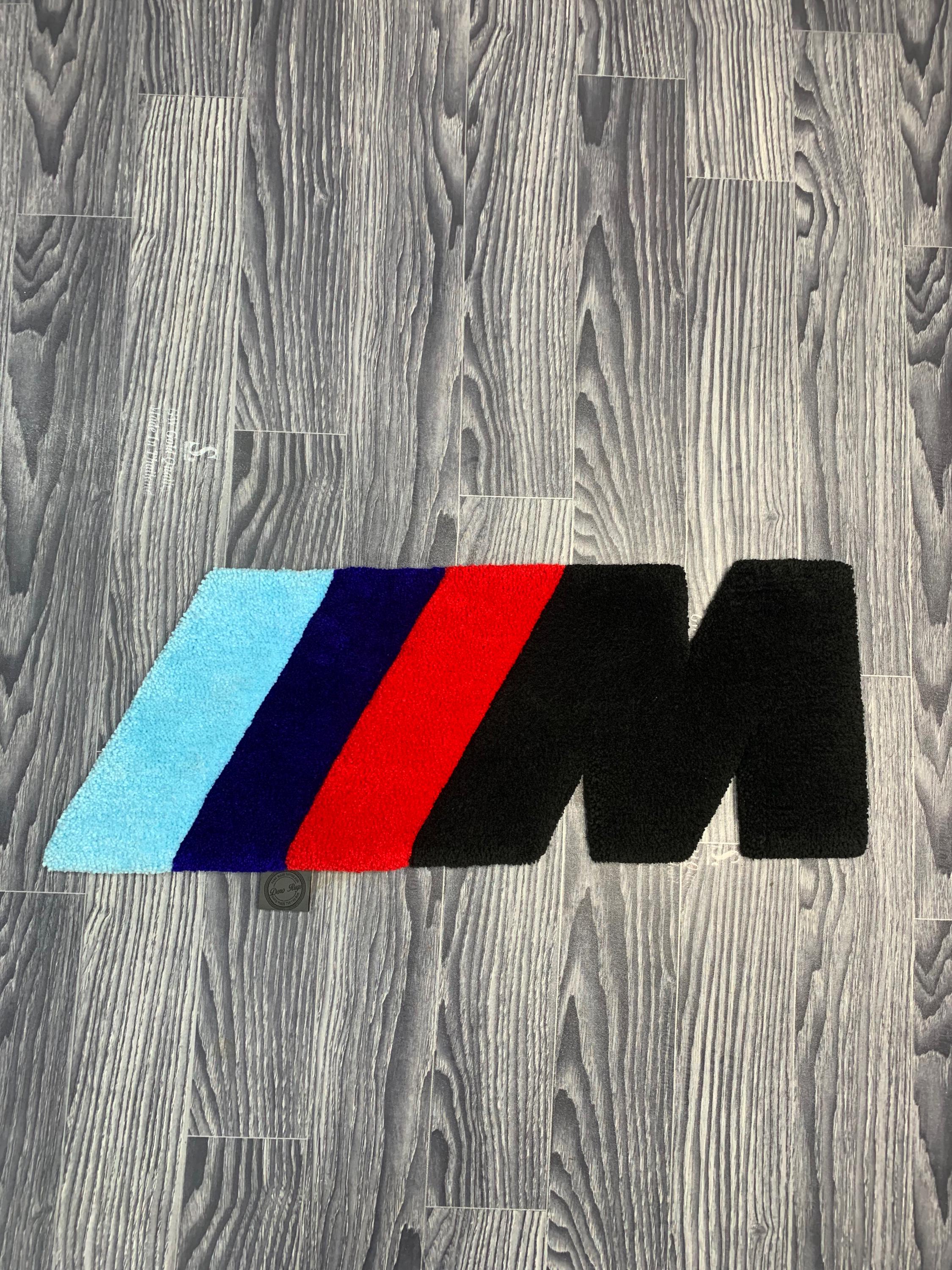 BMW M Logo Tufted Rug | Handmade Rug | BMW M Carpet | Rugs for Living ...