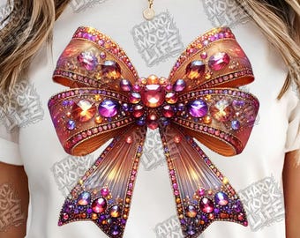 Crystal Ombre Bow PNG