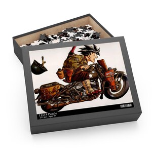 Vintage Motorcycle Puzzle - 120, 252, 500 Pieces | Retro Art, Gift for Bikers, Hobby, Family Fun