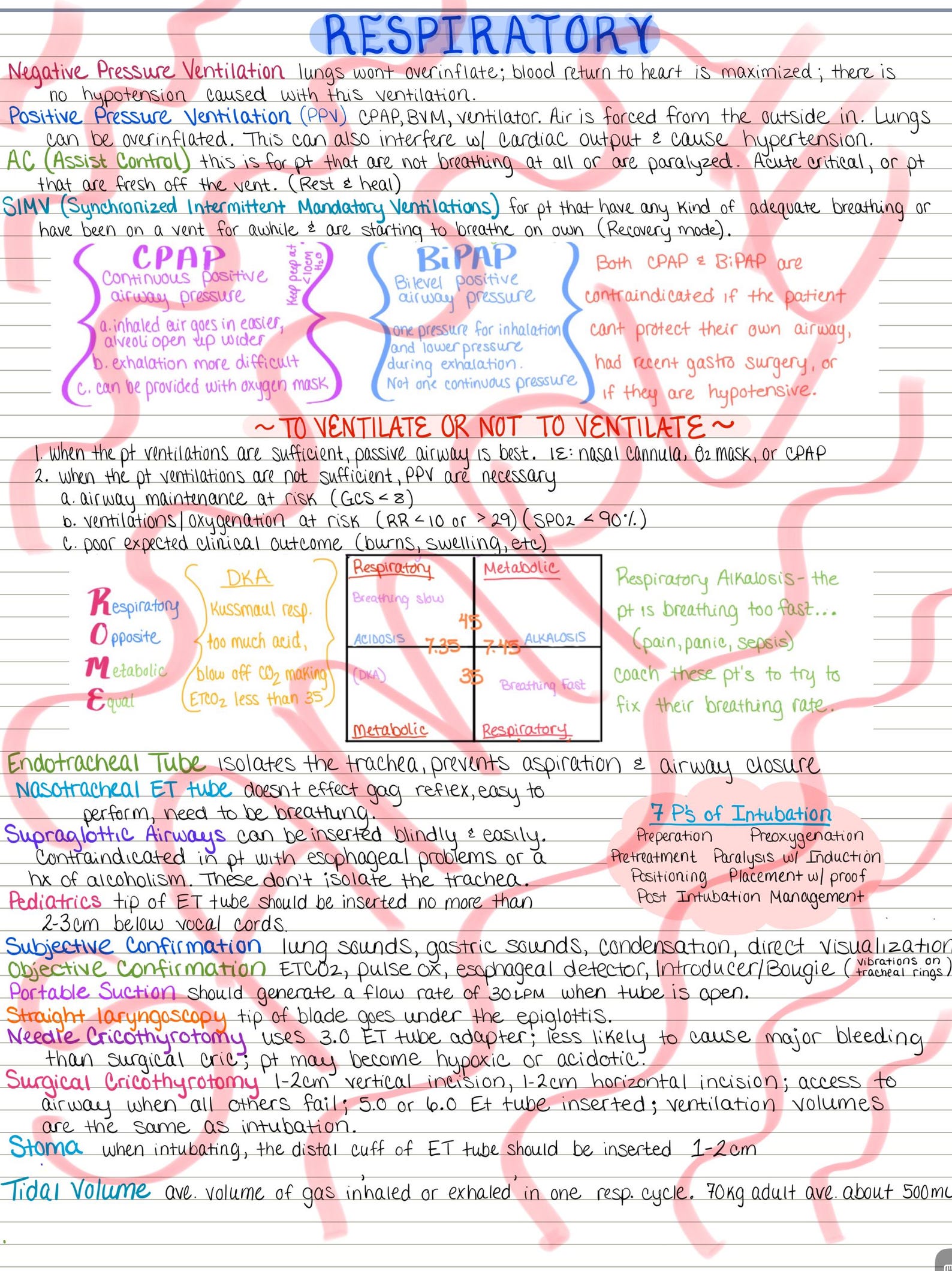 Paramedic Respiratory Notes - Etsy