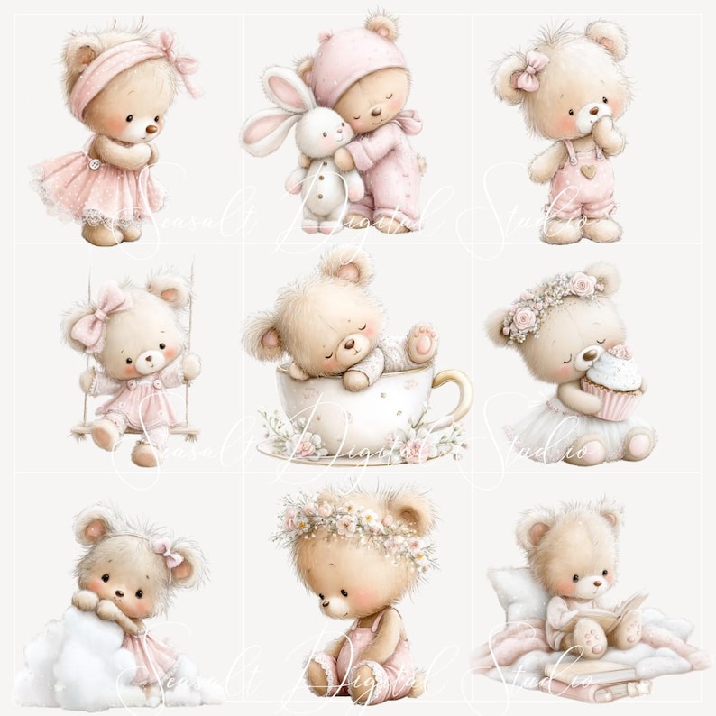 Teddy Bear PNG Bundle