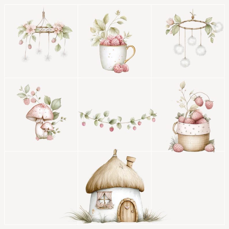 Woodland Animal Clipart PNG
