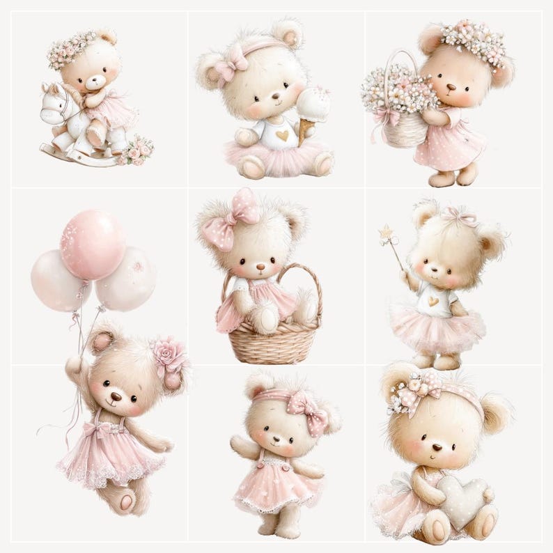Baby Shower Decor, Cute Bear
