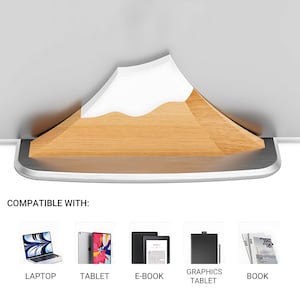 Wooden Laptop Stand, Snow peak Laptop Stand, Vertical Adjustable Laptop Stand, Desk Organizer for Home Office, Laptop Notebook Dock Stand