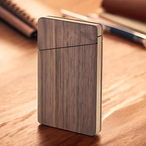 Business Card Holder / Walnut Wooden Business Card Holder / Corporate Gift /Employee Gift/ Christmas Gift / Gift For Him / Father's Day Gift