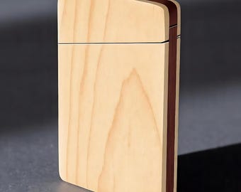 Business Card Holder / Maple Wooden Business Card Holder / Corporate Gift / Employee Gift  / Father&#39;s Day Gift / Gift For Him / Card Holder
