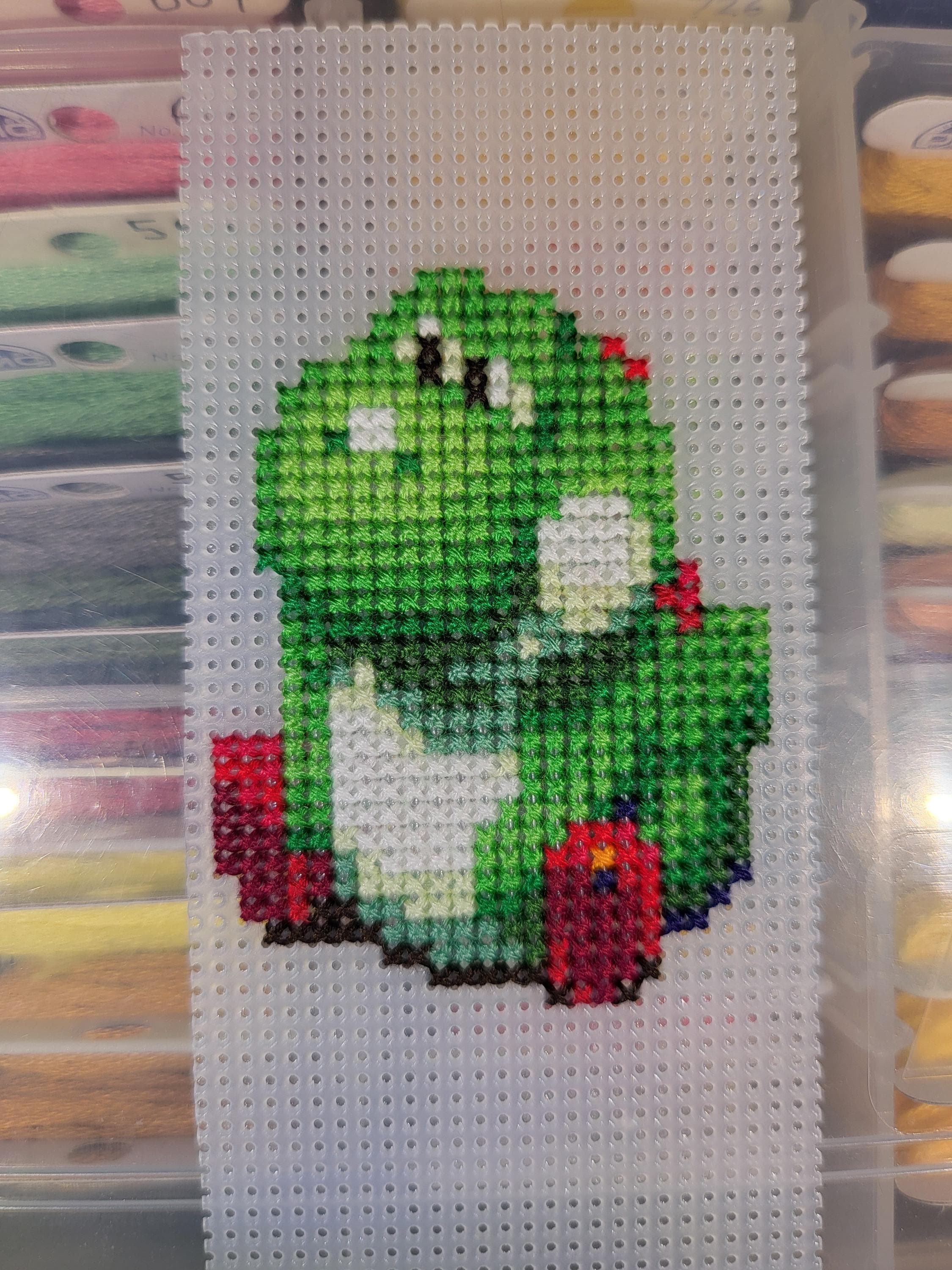 Yoshi cross stitch - Etsy 日本